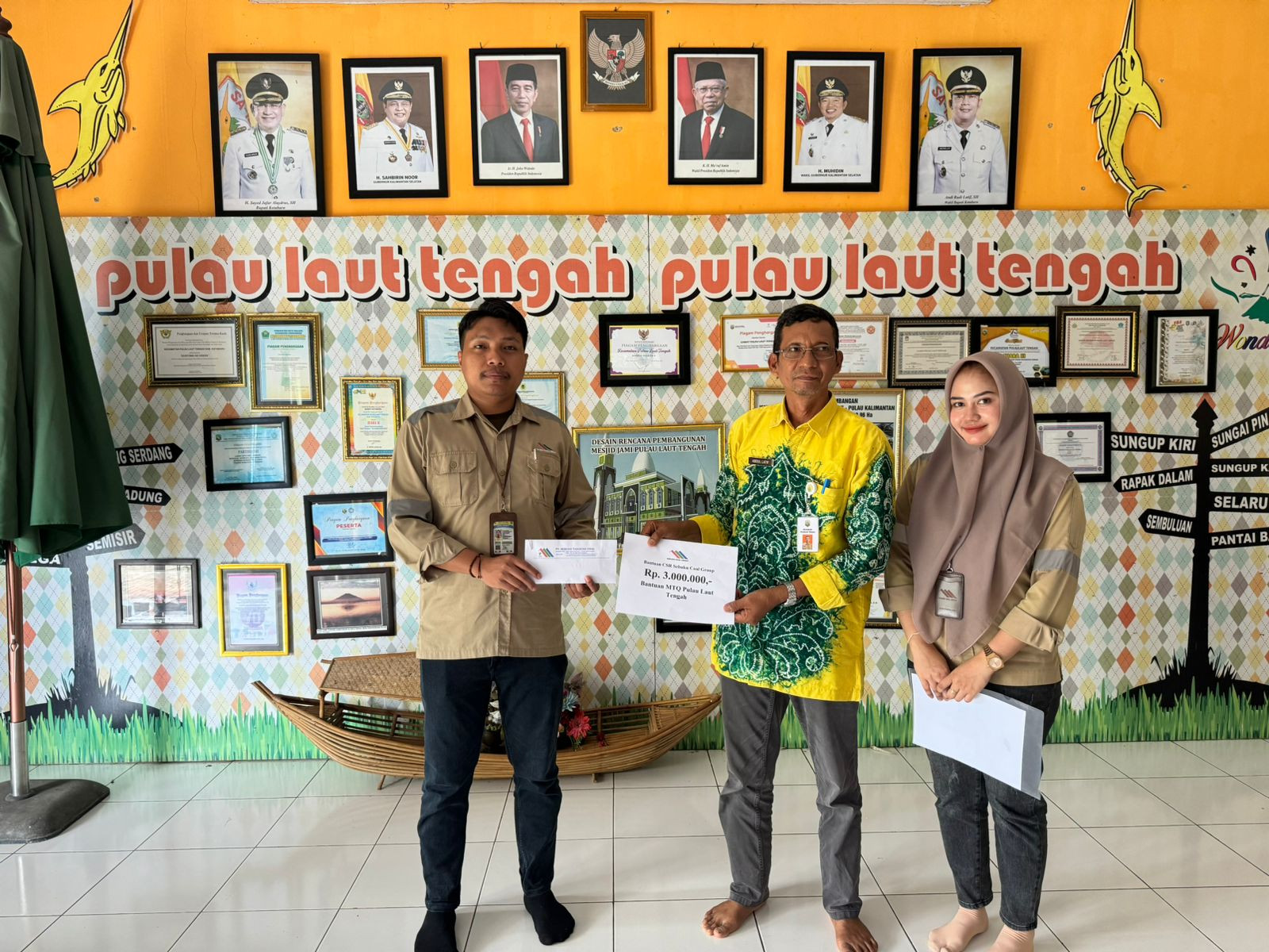 Sebuku Coal Group Dukung Kafilah MTQ Pulau Laut Tengah
