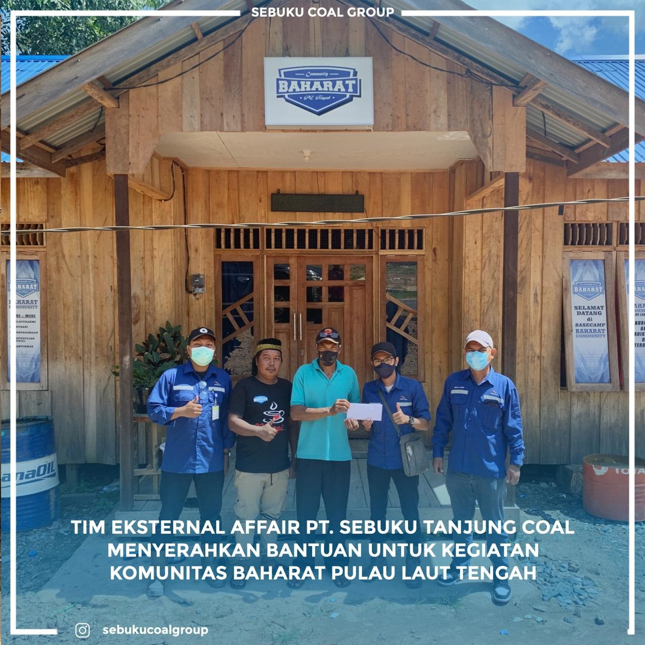 Dukung Kegiatan Komunitas Baharat, PT STC Salurkan Bantuan